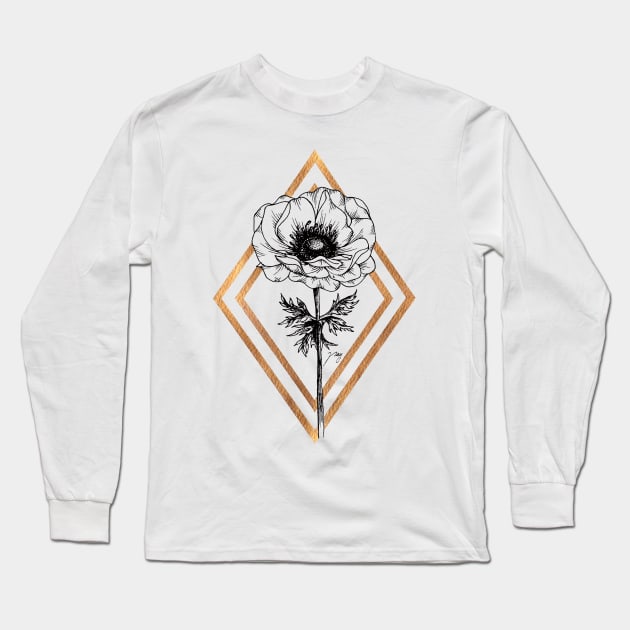 Anemone Long Sleeve T-Shirt by Akbaly